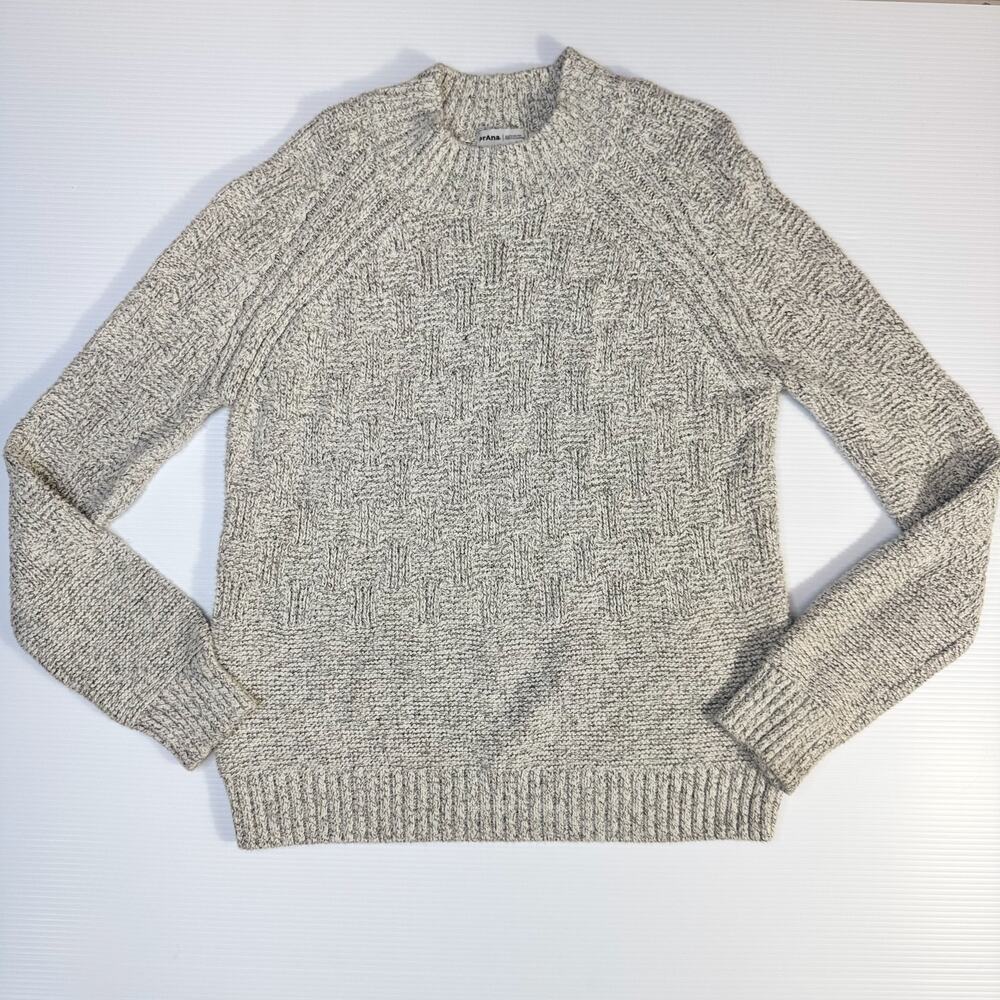 prAna Sky Meadow Sweater Large Recycled Cotton Knit Outdoor Gorpcore Ethical - Picture 8 of 16